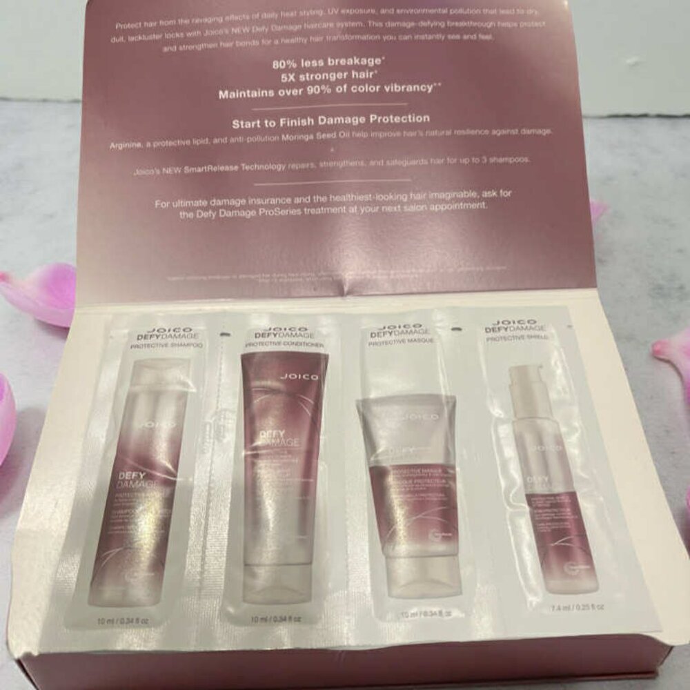 Joico Defy Damage Protective Shampoo, Conditioner, Masque & Shield Sample Free